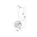 Buy Pendant Lights Australia SENTINEL Modern Round Cage 1 Light Pendant Black - SENTINEL1