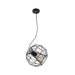 Buy Pendant Lights Australia SENTINEL Modern Round Cage 1 Light Pendant Black - SENTINEL1
