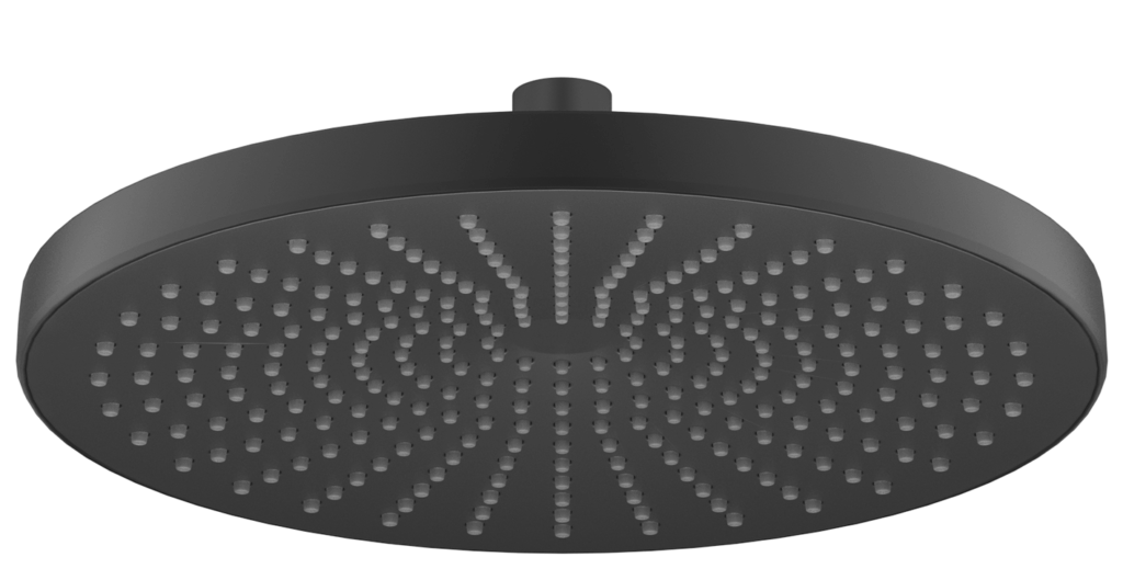 Mica 6H Shower Head Black - SH-6-R-250-BLK