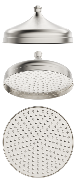 Mica Heritage Shower Head Brushed Nickel - SH-H-300-BN