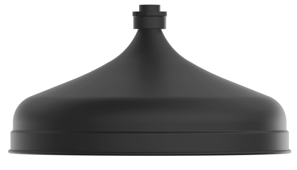Mica Heritage Shower Head Black - SH-H-300-BLK