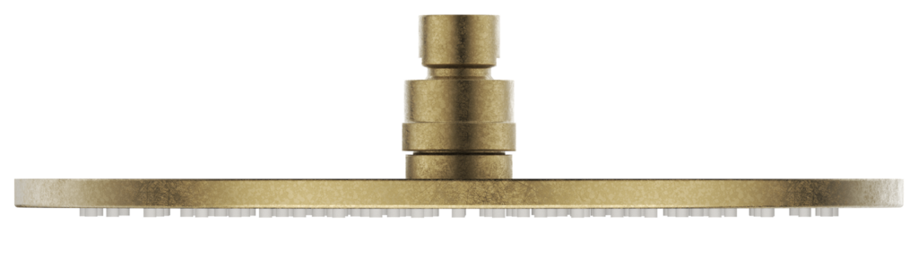 LVB Mica Shower Head Living Brass - SH-R-SST-250-LVB