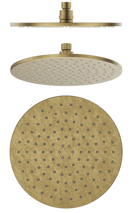 LVB Mica Shower Head Living Brass - SH-R-SST-250-LVB