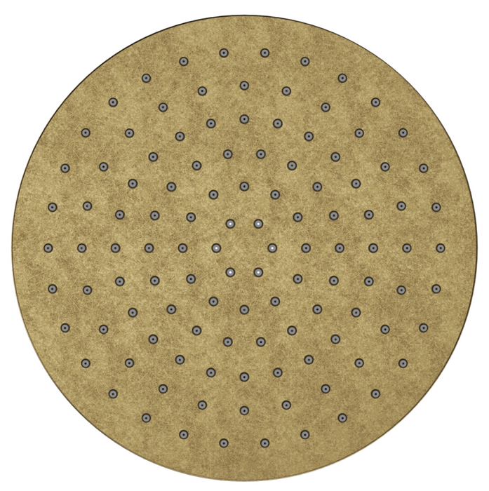 LVB Mica Shower Head Living Brass - SH-R-SST-250-LVB