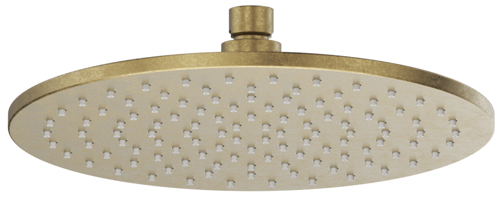 LVB Mica Shower Head Living Brass - SH-R-SST-250-LVB