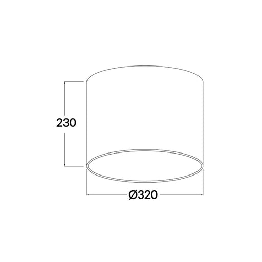 Buy Lamp Shades Australia SHADE D.I.Y. Drum Lampshade Black - SHADE02