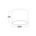 Buy Lamp Shades Australia SHADE D.I.Y. Drum Lampshade Black - SHADE02