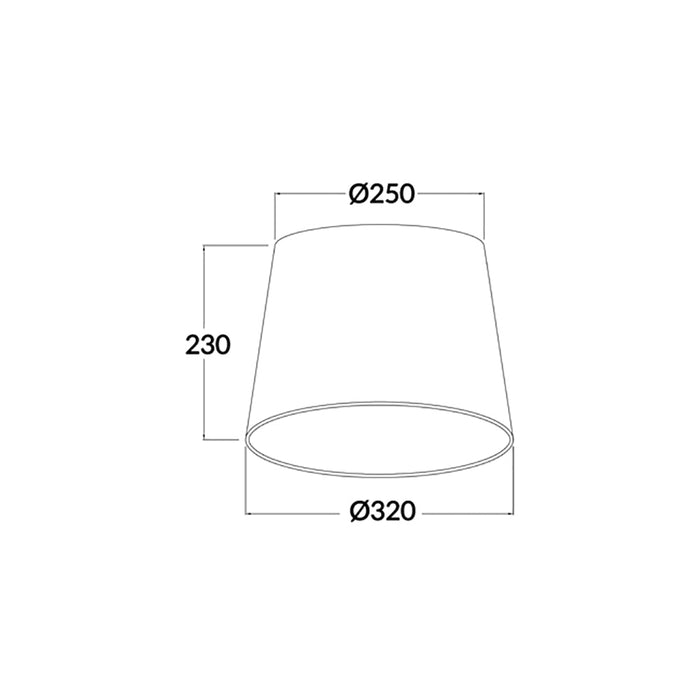 Buy Lamp Shades Australia SHADE D.I.Y. Slant Lampshade Grey - SHADE07