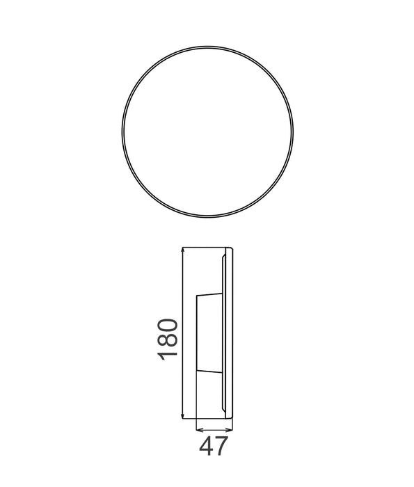 Shadowtri LED Round Backlit Wall Light Stainless Steel Black 12W 3CCT - SHADOWTRI1