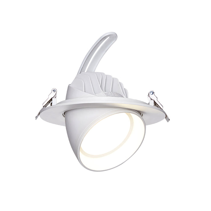 Buy Recessed Downlights Australia SHOPTRI01 LED Dual Power & Tri-CCT Gimbal White Recessed Shop Lighter / Downlight - SHOPTRI01