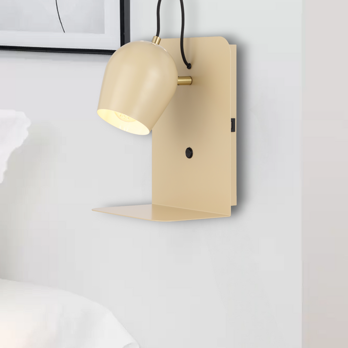 Shyn Iron Wall Light Satin Beige - SHYN WB-BE