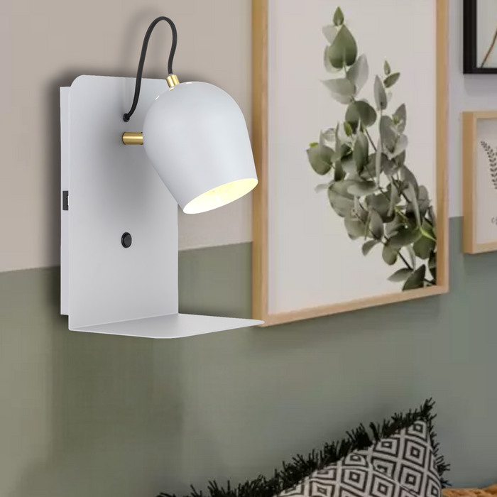 Shyn Iron Wall Light Satin Grey - SHYN WB-GY