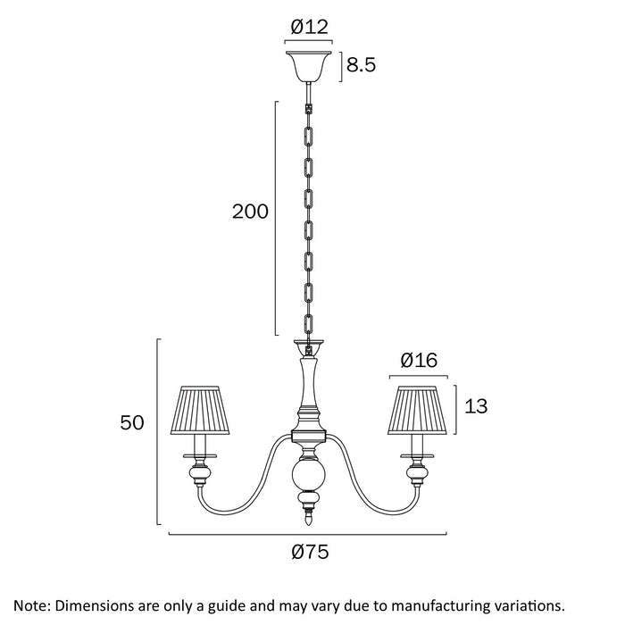 Siedel 6 Light Pendant W/Shade Copper - SIEDEL PE06SH-CP