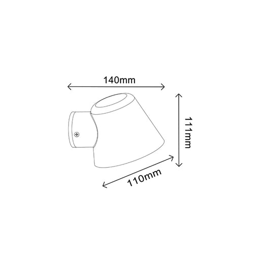 Buy Exterior Wall Lights Australia SKOPA Exterior Surface Mounted Wall Light Copper IP44 - SKOPA2