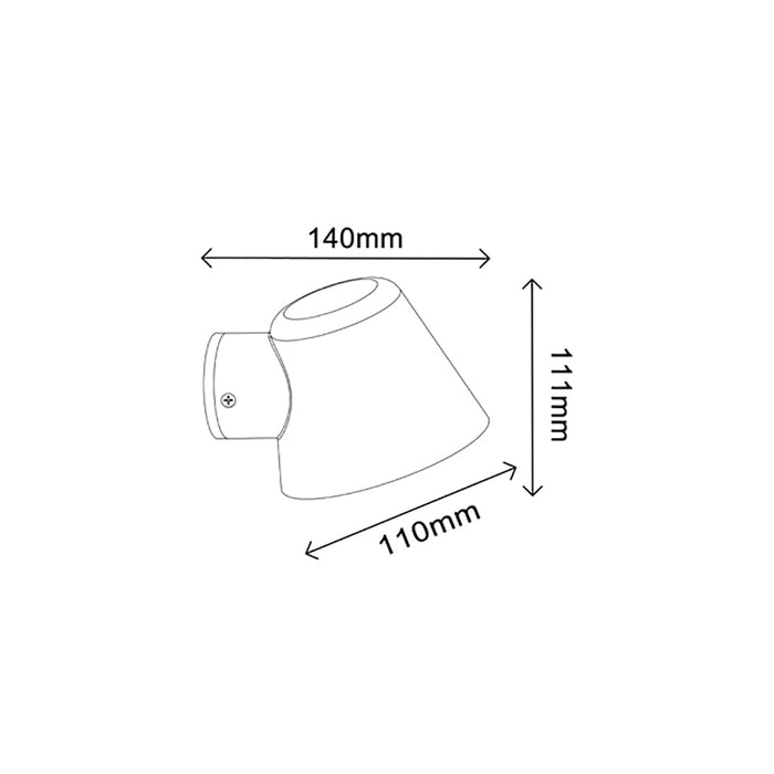 Buy Exterior Wall Lights Australia SKOPA Exterior Surface Mounted Wall Light Copper IP44 - SKOPA2