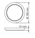 Buy LED Oyster Lights Australia FRISBEE SL2104TC LED Oyster Multiple Wattage 8/12W TRI Colour IP44 - SL2104/18TC/DP