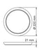 Buy LED Oyster Lights Australia FRISBEE SL2104TC LED Oyster Multiple Wattage 12/18W TRI Colour IP44 - SL2104/22TC/DP