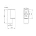 Buy Exterior Wall Lights Australia NEW BRONTE Exterior Wall Light 316 Stainless Steel 3CCT - SL7021TC/SLS