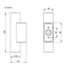 Buy Up / Down Wall Lights Australia NEW BRONTE Up / Down Wall Lights 316 Stainless Steel 3CCT - SL7022TC/SLS