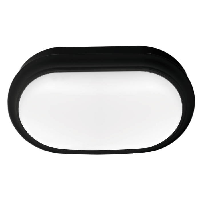 Buy LED Bunker Lights Australia Oval LED Bunker Light Black Polycarbonate 3CCT - SL7271TC/BK