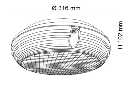 Buy LED Bunker Lights Australia MEMPHIS Round LED Bunker Light 22W 4000K IP65 - SL9719RD