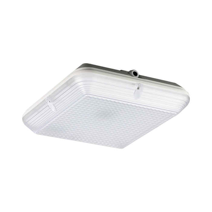 Buy Outdoor Close To Ceiling Lights Australia Memphis Square Outdoor Close To Ceiling Light 22W White Aluminium 4000K - SL9719SQ/C