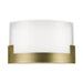 Buy Wall Sconce Australia Solita LED Wall Lamp 12W Dimmable 350mm Tri-Colour Antique Brass, Frost - SOLITA WB35-AB