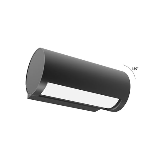 Buy Exterior Wall Lights Australia SOMBRA Exterior LED Adjustable Eyelid Surface Mounted Wall Light Dark Grey 13W 3000K IP65 - SOMBRA01