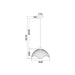 Buy Pendant Lights Australia SPIAGGIA Dome Wavy Edge 1 Light Pendant Black - SPIAGGIA1