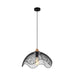 Buy Pendant Lights Australia SPIAGGIA Dome Wavy Edge 1 Light Pendant Black - SPIAGGIA1
