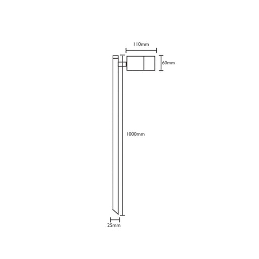 Buy Pathway Lights Australia MR16 12V Exterior Spike Light Single 316 Stainless Steel IP65 - SPM1ALSS