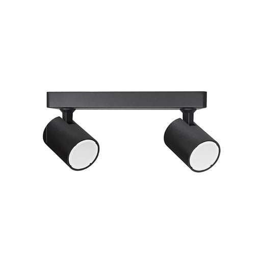 Buy Spotlights Australia SPOT Interior GU10 Surface Mounted Spot Light 2 Light Bar Matte Black - SPOT-BAR2B