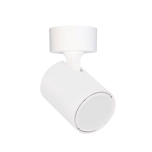 Buy Spotlights Australia SPOT Interior GU10 Surface Mounted Spot Light 1 Light Round Base Matte White - SPOT-R1W