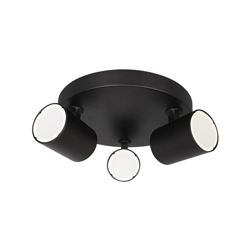 Buy Spotlights Australia SPOT Interior GU10 Surface Mounted Spot Light 3 Light Round Base Matte Black - SPOT-R3B