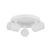 Buy Spotlights Australia SPOT Interior GU10 Surface Mounted Spot Light 3 Light Round Base Matte White - SPOT-R3W