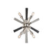 Buy Wall Sconce Australia SPUTNIK Polished Nickel/Dark-Light Grey Washed Wood 4 Light Wall Light - SPUTNIK2