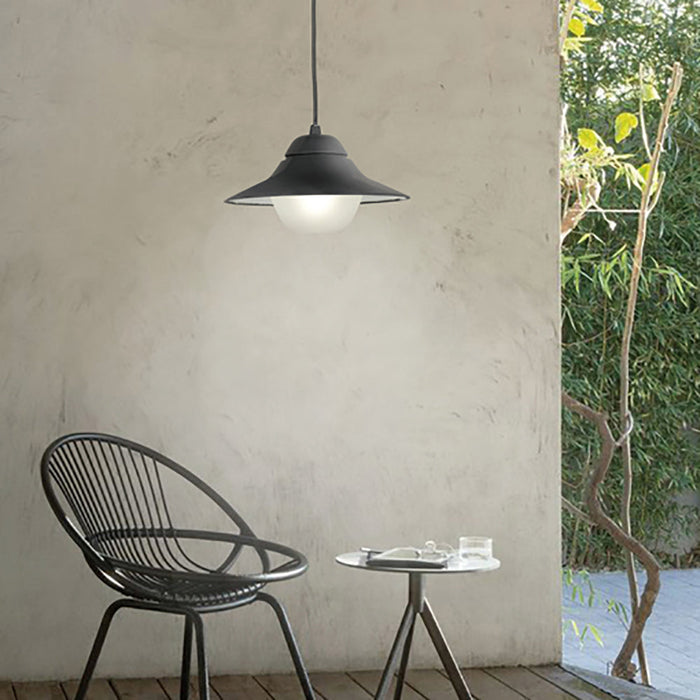 Buy Outdoor Pendant Lights Australia SPY Exterior 1 Light Pendant Black IP44 - SPY-C2