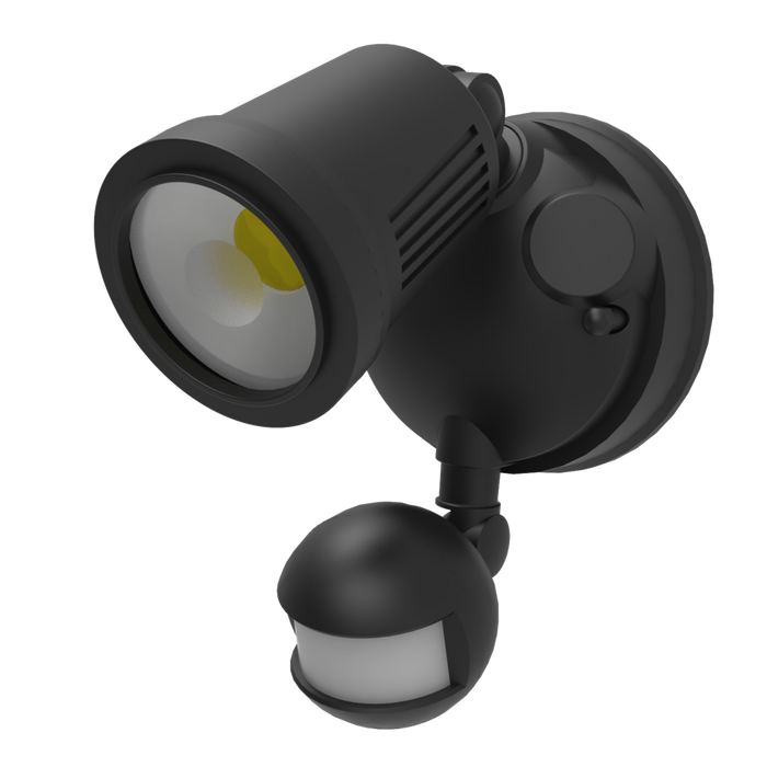 Buy Security Wall Lights Australia STARGEM Security Wall Light Black 3CCT - SES7070/1TC/BK