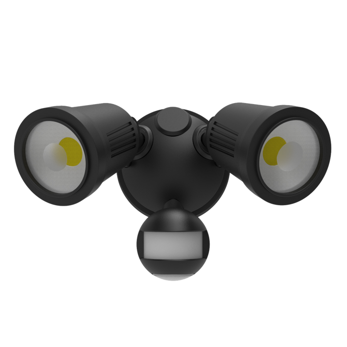 Buy Security Wall Lights Australia STARGEM Security Wall 2 Lights Black 3CCT - SES7070/2TC/BK