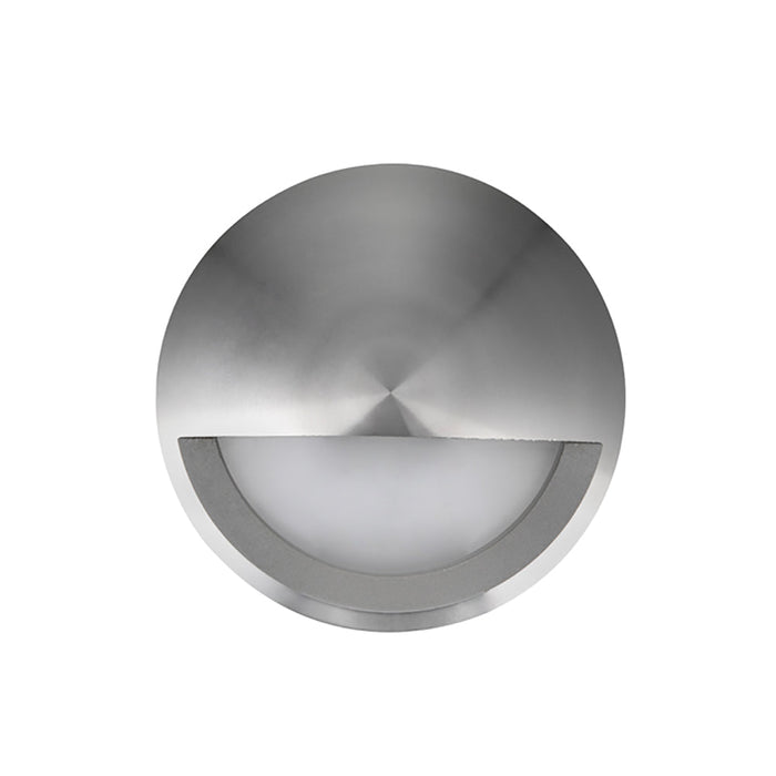 Buy Outdoor Step Lights Australia STE Exterior LED Surface Mounted Eyelid Step Light 240V 6W 3000K Titanium IP65 - STE16