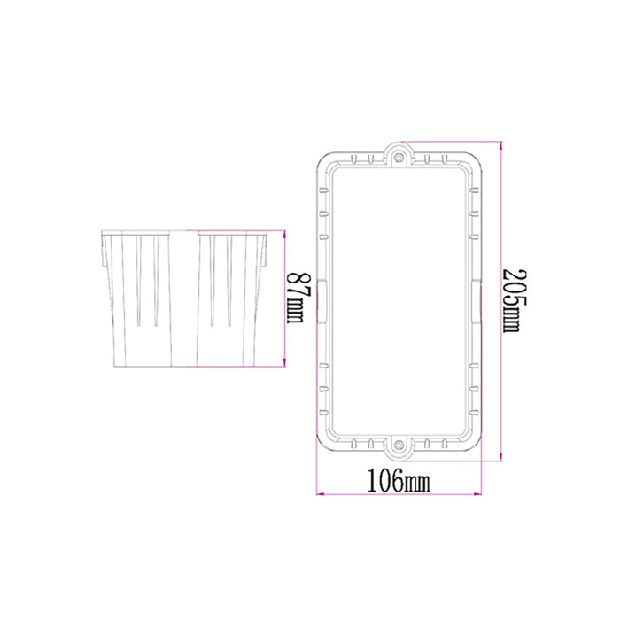 Buy Outdoor Step Lights Australia STE Exterior LED Recessed Wall Light 240V 7W 3000K White IP54 - STE5