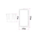 Buy Outdoor Step Lights Australia STE Exterior LED Recessed Wall Light 240V 7W 3000K White IP54 - STE5