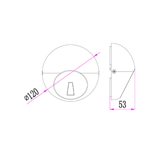Buy Outdoor Step Lights Australia STE Exterior LED Surface Mounted Step Light 240V 3.5W 3000K White IP65 - STE8