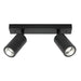 Buy Outdoor Ceiling Spotlights Australia Stockholm 2 Light Spot Light Black Frame - STO2RBLK