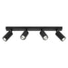 Buy Outdoor Ceiling Spotlights Australia Stockholm 4 Light Spot Light Black Frame - STO4RBLK