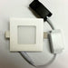 Buy Recessed Downlights Australia Stow Square LED Downlight 3W 85mm 5000K White - STOW SQ-WH.850