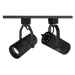 Buy Single Circuit Track Heads Australia Single Circuit Track Head W87mm Black Aluminium 3CCT - STR4863TC/BK