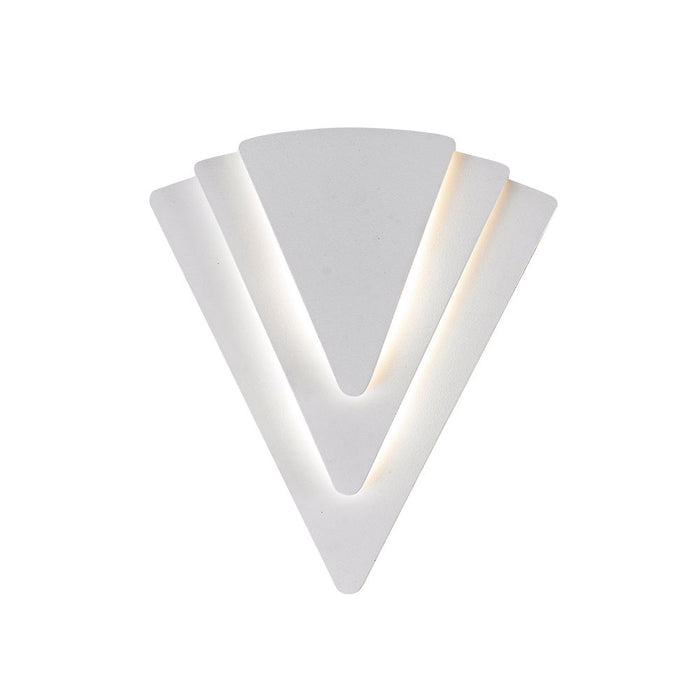 Surat Triangular Wall Light White Aluminium 2CCT - SURAT