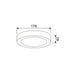 Buy LED Oyster Lights Australia LED Dimmable Surface Mounted Round Oyster Light Tri-CCT 12W - SURFACETRI2R