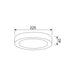 Buy LED Oyster Lights Australia LED Dimmable Surface Mounted Round Oyster Light Tri-CCT 18W - SURFACETRI3R